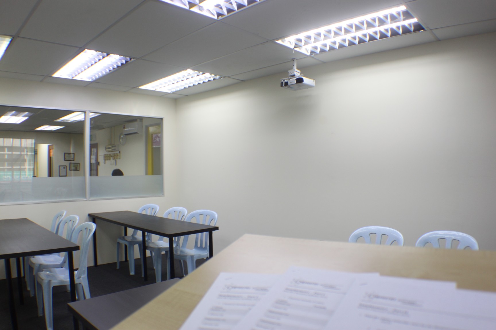 ChemPraxis A-level Tuition Centre Puchong Classroom with Projector