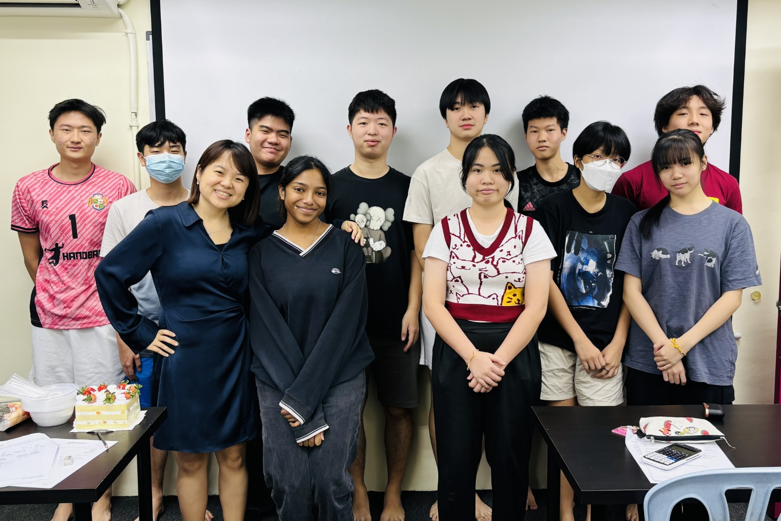 Dr Catherine with her 2025 Oct_Nov IGCSE Exam Students