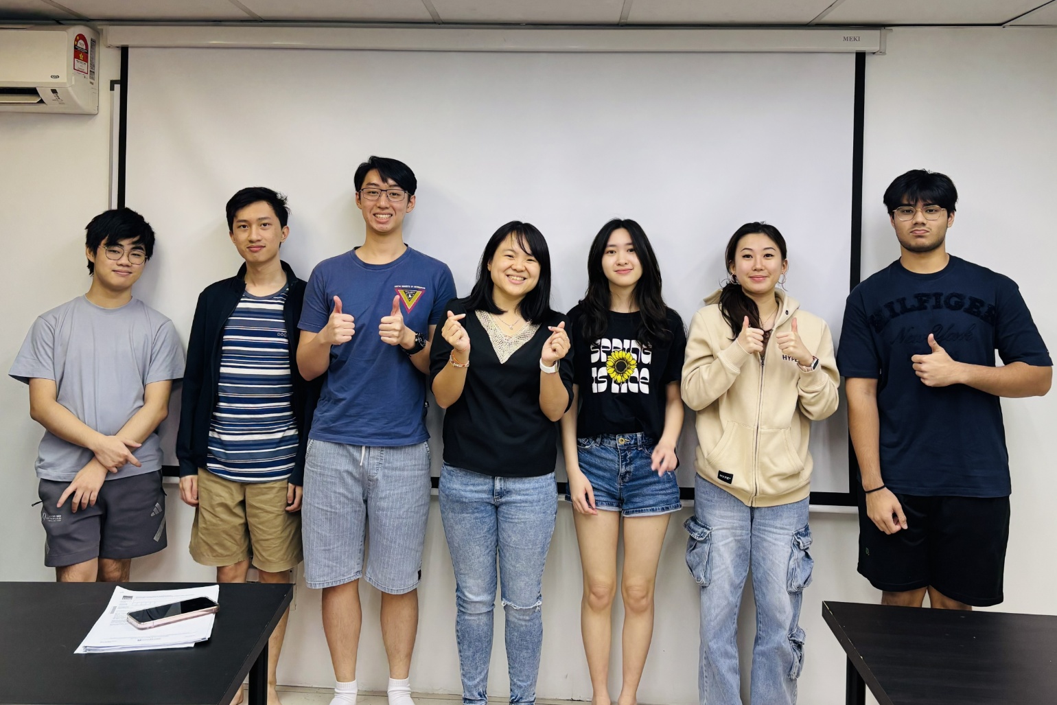 Dr Catherine with her 2026 May_June A2 Exam Students under Damansara centre.